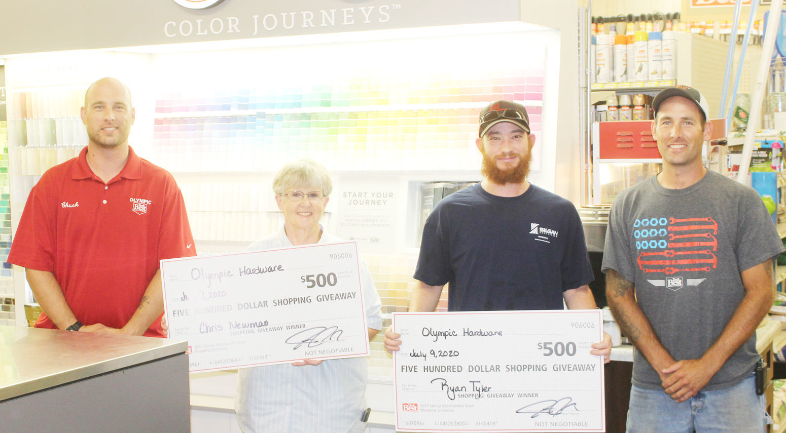 Olympic Hardware presents shopping giveaway prizes